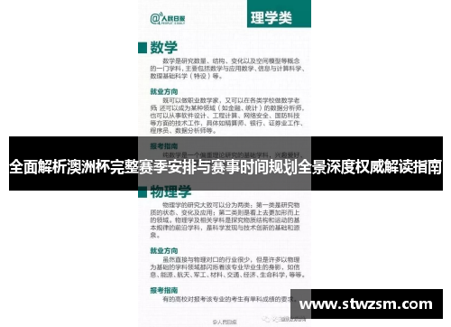 全面解析澳洲杯完整赛季安排与赛事时间规划全景深度权威解读指南